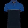 Polo bicolor manga corta unisex Navy / Royal Blue 4Xl