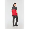 Polo bicolor manga corta unisex