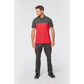Polo bicolor manga corta unisex
