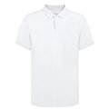 Polo Blanco 100% Algodón con Botones Bla L