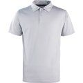 Polo con botón a presión transpirable Silver M