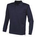 Polo clásico de manga larga unisex Navy 3Xl
