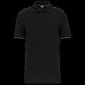 Polo contrastado hombre Black / Silver M