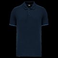 Polo contrastado hombre Navy / Light Royal Blue XL