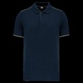 Polo contrastado hombre Navy / Silver S