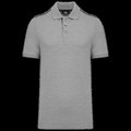 Polo contrastado hombre Oxford Grey / Black L