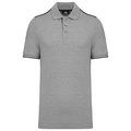 Polo contrastado hombre Oxford Grey / Black XL