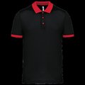 Polo entallado y estilo moderno Black / Red XS