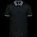 Polo entallado y estilo moderno Black / Sporty Grey Xs