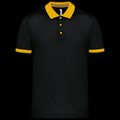 Polo entallado y estilo moderno Black / Yellow Xs