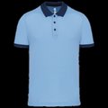 Polo entallado y estilo moderno Sky Blue / Sporty Navy 3XL