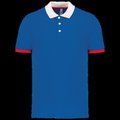 Polo entallado y estilo moderno Sporty Royal Blue / White / Red 3XL