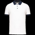 Polo entallado y estilo moderno White / Sporty Navy Xl