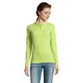 Polo Entallado Manga Larga Mujer Apple Green 3Xl