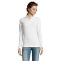 Polo Entallado Manga Larga Mujer Blanco 3Xl