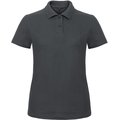 Polo entallado para mujer 100% algodón Anthracite L