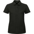 Polo entallado para mujer 100% algodón Black M