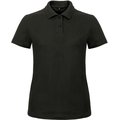 Polo entallado para mujer 100% algodón Black Xl
