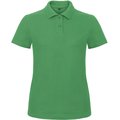 Polo entallado para mujer 100% algodón Kelly Green L