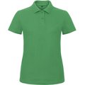 Polo entallado para mujer 100% algodón Kelly Green XS