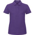 Polo entallado para mujer 100% algodón Purple XS