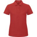 Polo entallado para mujer 100% algodón Red M