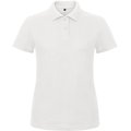 Polo entallado para mujer 100% algodón White L