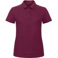 Polo entallado para mujer 100% algodón Wine Xs