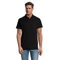 Polo Hombre 210g Algodón Negro/ Negro Opaco L