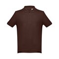 Polo de hombre en algodón 100% Castaño Oscuro M