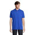 Polo hombre algodón corte cómodo Azul Royal 4Xl