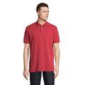 Polo hombre algodón corte cómodo Folk Red Twin S
