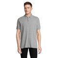 Polo hombre algodón corte cómodo Gris Melange 2 M