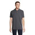 Polo hombre algodón corte cómodo Gris Ratón M