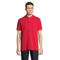 Polo hombre algodón corte cómodo Rojo 3Xl