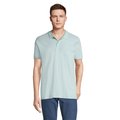 Polo de Hombre en Algodón Orgánico Azul Artico Xl