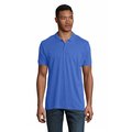 Polo de Hombre en Algodón Orgánico Azul Royal XXL