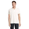 Polo de Hombre en Algodón Orgánico Blanco Roto S