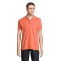 Polo de Hombre en Algodón Orgánico Pop Orange M