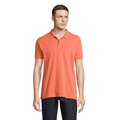 Polo de Hombre en Algodón Orgánico Pop Orange Xl