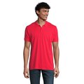 Polo de Hombre en Algodón Orgánico Rojo L