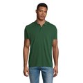 Polo de Hombre en Algodón Orgánico Verde Botella Oscuro 4XL