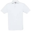 Polo hombre algodón punto piqué White S
