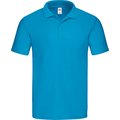 Polo hombre de corte ceñido Azur Blue L