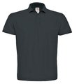 Polo hombre cuello canalé Anthracite L