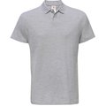 Polo hombre cuello canalé Heather Grey Xs