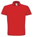Polo hombre cuello canalé Red S