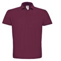 Polo hombre cuello canalé Wine 3XL