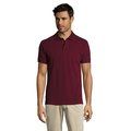 Polo Hombre Manga Corta 200g Burgundy S