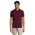 Polo Hombre Manga Corta 200g Burgundy Xxl